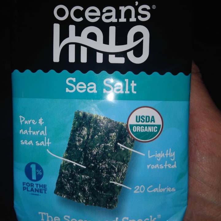 review photo of Ocean's Halo Sea Salt Seaweed Snack shared by @ethicallybasedexnazi on 17 Feb 2022 - review