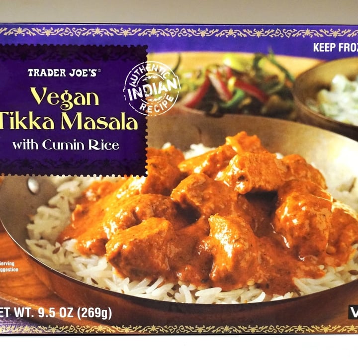 photo of Trader Joe's Vegan Tikka Masala with Cumin Rice shared by @gilliganmungus on  24 May 2022 - review