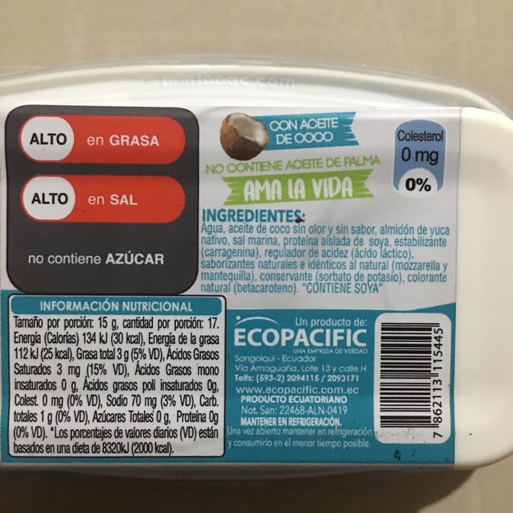 photo of Ecolove No Es Queso Crema shared by @jhenn on  03 Oct 2021 - review