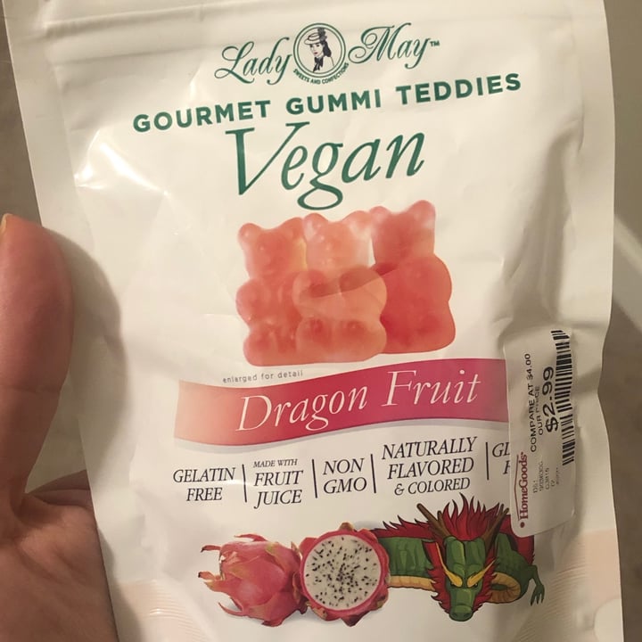 photo of Lady May Sweets and Confections Dragon Fruit Gummi Teddies shared by @forksandplants on  02 Apr 2021 - review