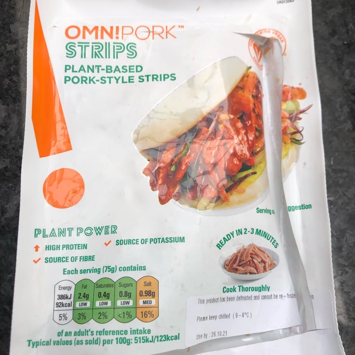 photo of Omn!Pork Plant Based Pork-Style Strips shared by @lyndzylou on  26 Oct 2021 - review