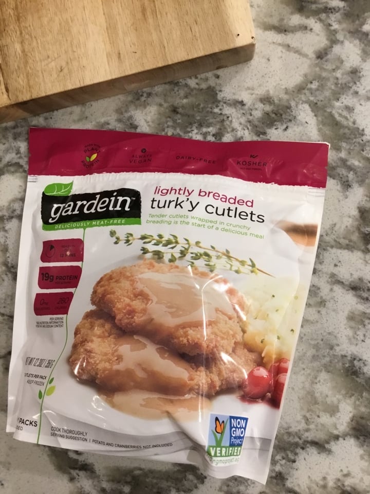 photo of Gardein Lightly Breaded Turky Cutlets shared by @kirchm01 on  27 Jan 2020 - review