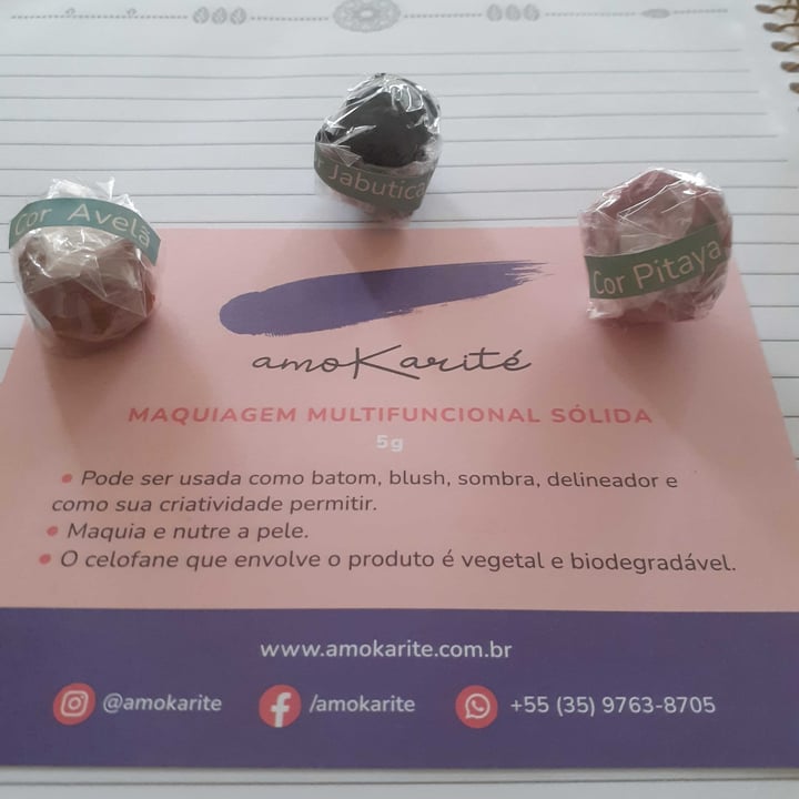photo of Amokarite Maquiagem Multifuncional shared by @denisealmeida on  12 Nov 2021 - review