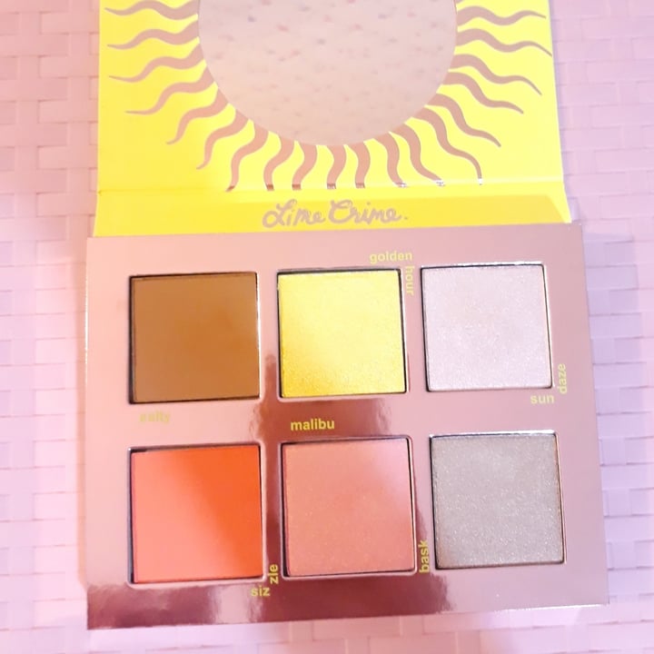 photo of Lime Crime Sun Kissed Face Palette shared by @johi-rose on  28 Mar 2021 - review