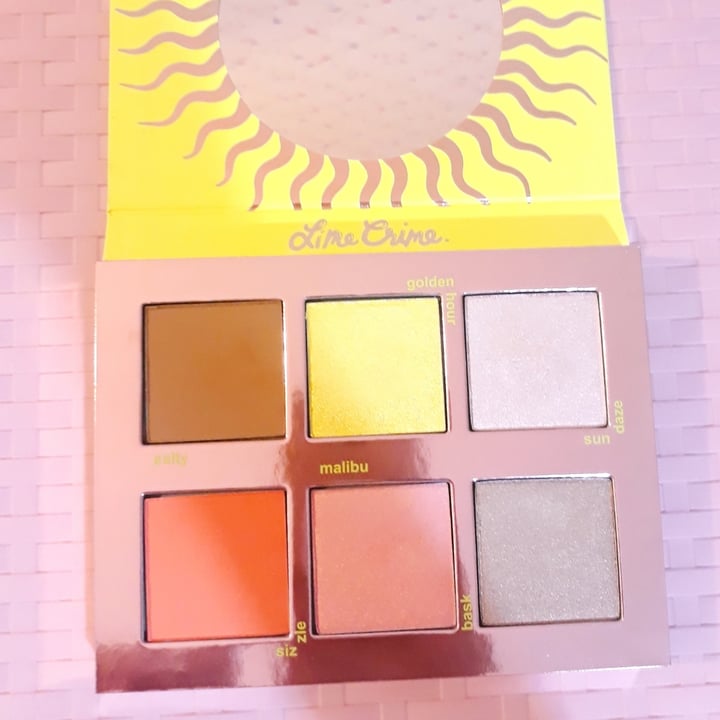 review photo of Lime Crime Sun Kissed Face Palette shared by @johi-rose on 28 Mar 2021 - review