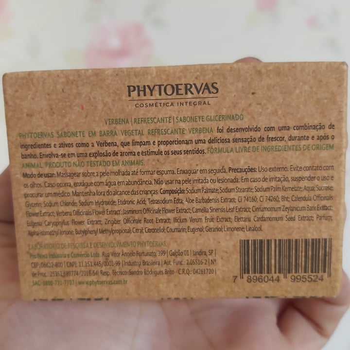 photo of Phytoervas Sabonete Verbena shared by @milaloss on  02 May 2022 - review