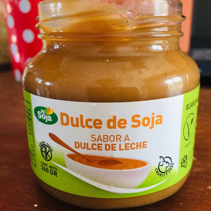 photo of Mi Soja Dulce de Soja sabor a Dulce de Leche shared by @paoisnowvegan on  12 Sep 2021 - review