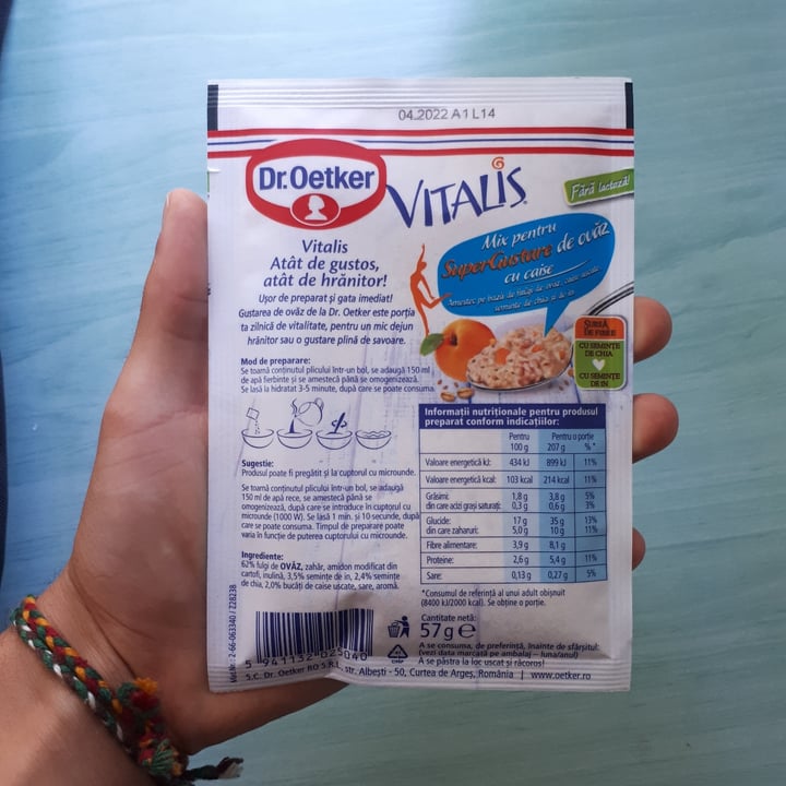 photo of Dr. Oetker Vitalis oat mix shared by @mariusiustinr on  01 Oct 2021 - review