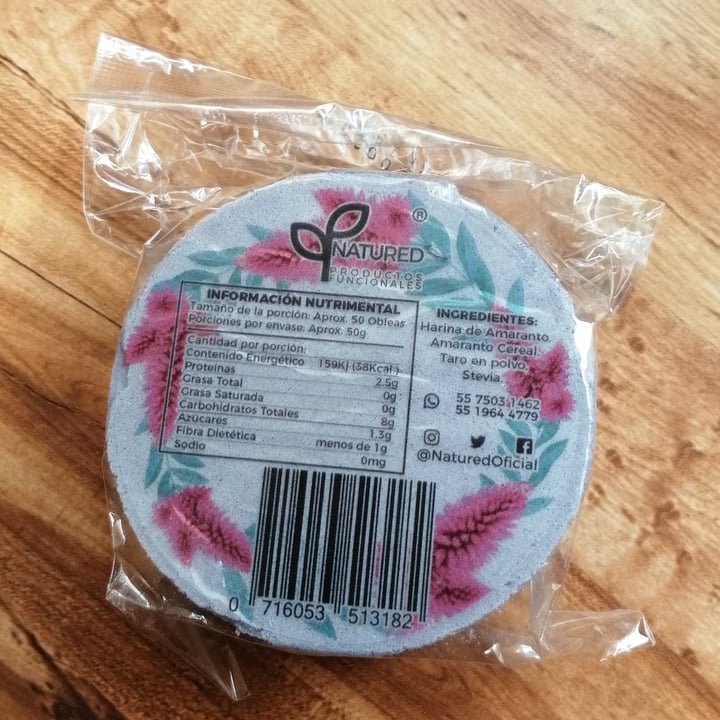 review photo of Natured Obleas de amaranto con taro shared by @taniamirel on 07 Mar 2021 - review