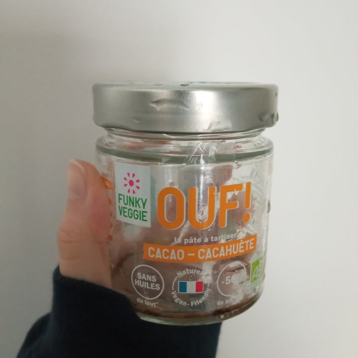 review photo of Funky veggie Ouf pâte à tartiner cacao cacahuète shared by @kuraudia on 07 Mar 2022 - review