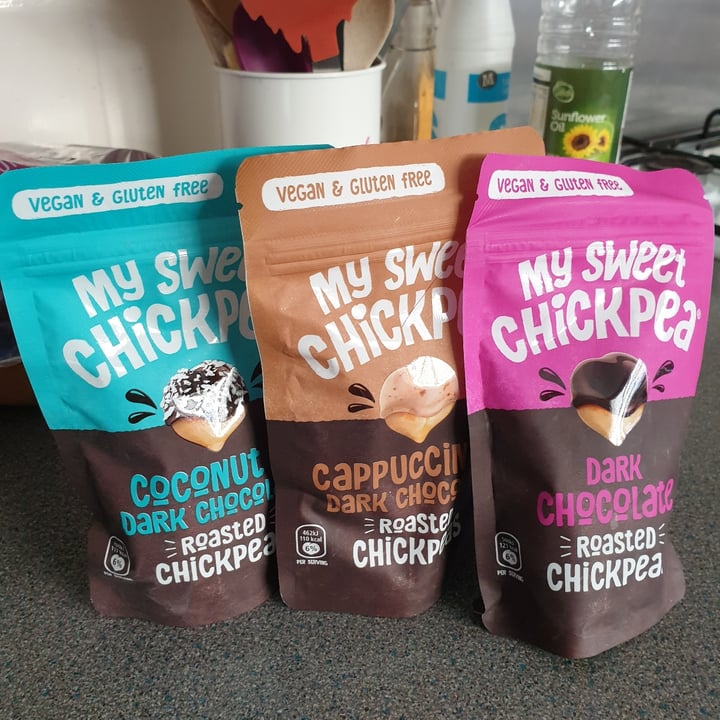 review photo of My Sweet Chickpea Dark Chocolate Roasted Chickpeas shared by @apconceicao on 19 Nov 2020 - review