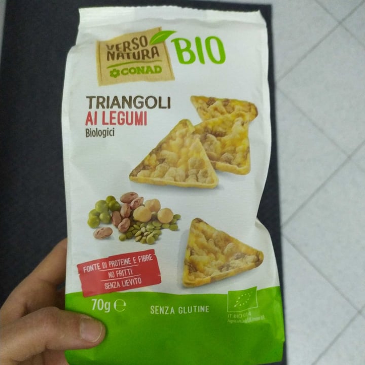 review photo of Verso Natura Conad Veg Triangoli ai legumi biologici shared by @trilli on 12 Mar 2022 - review