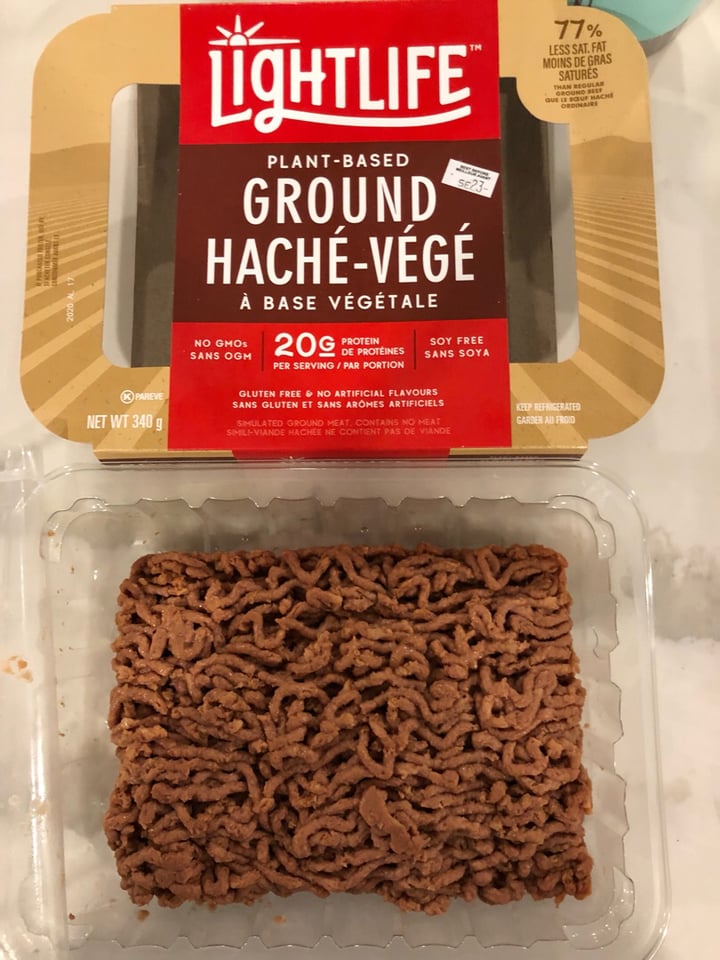review photo of Lightlife Plant Based Ground Meat shared by @meganmostacci on 15 Sep 2019 - review