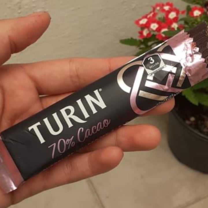photo of Turin Chocolate 70% Cacao, barra 18g shared by @minervamr on  12 Mar 2022 - review