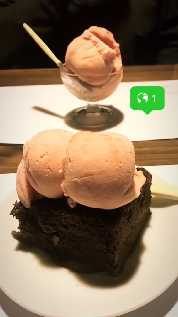 photo of Ándale Taqueria Vegana Brownie Con Helado shared by @rominaa on  12 Jan 2020 - review