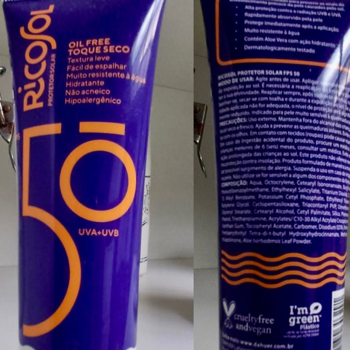 review photo of Rico sol Protetor solar shared by @sandragmartins on 08 May 2022 - review