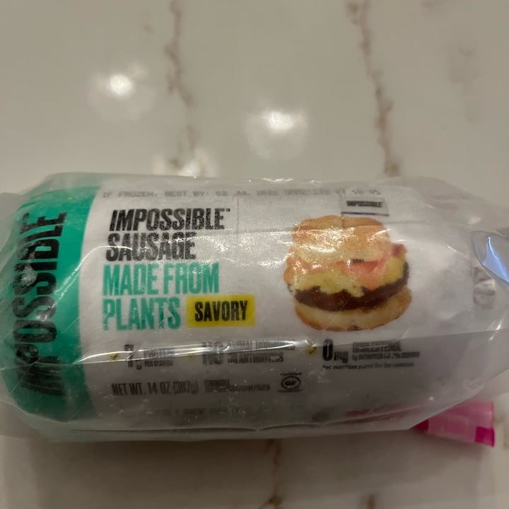 photo of Impossible Foods Impossible Sausage (Ground Savory) shared by @northmeetssouth on  01 Jun 2022 - review