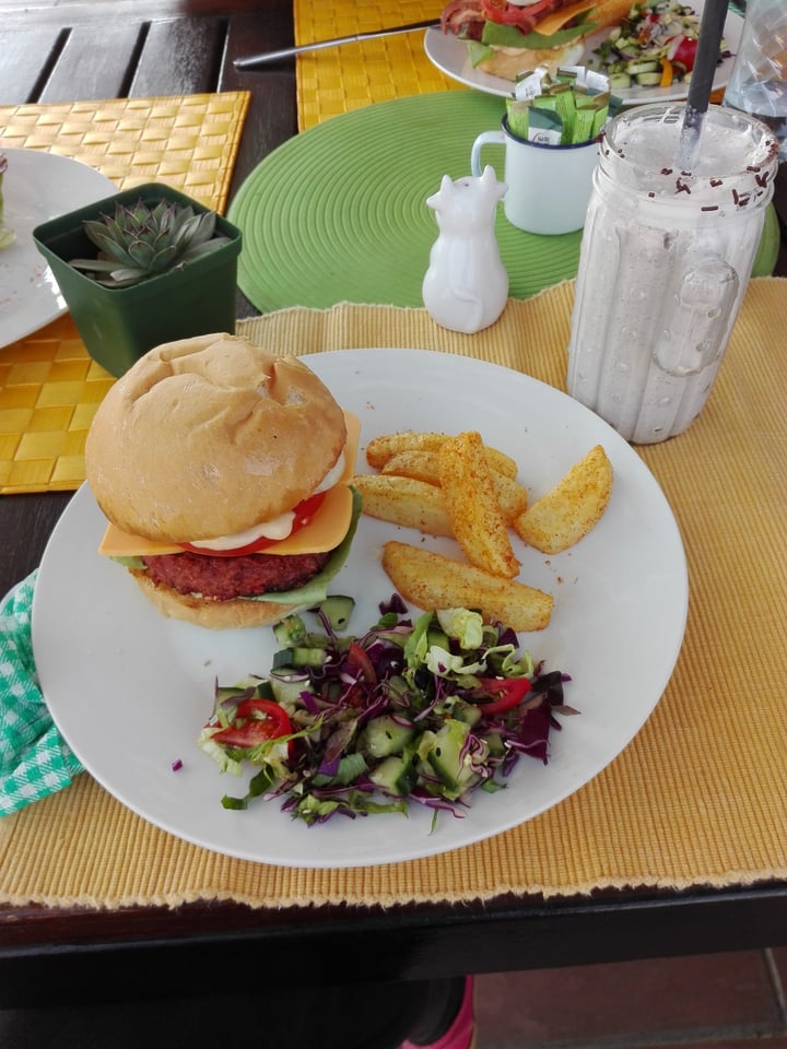photo of Asher's Corner Cafe @ Ashers Farm Sanctuary To Infinity & Beyond Burger shared by @sjl on  19 Sep 2019 - review