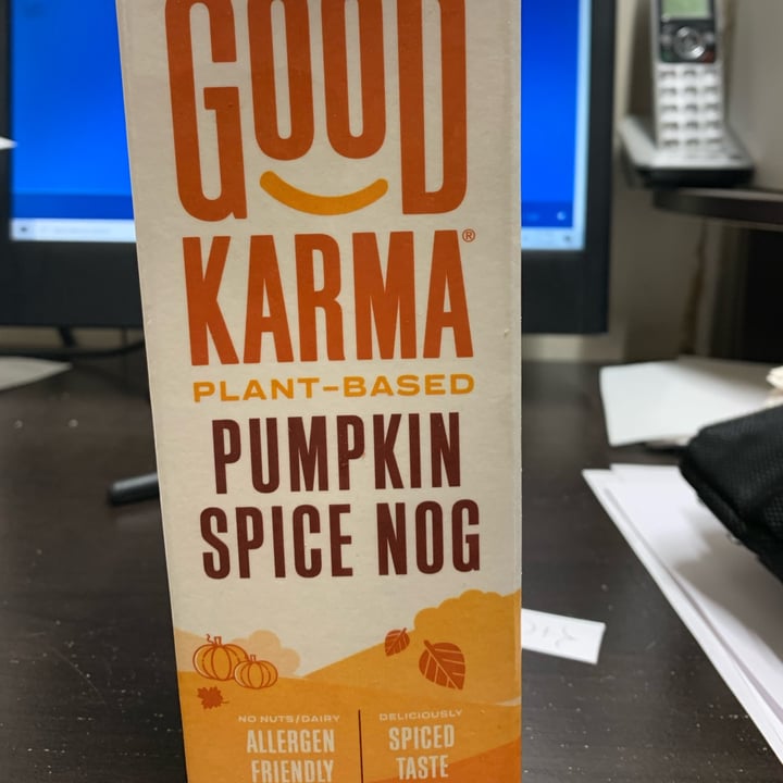 photo of Good Karma Plant Based Pumpkin Spice Nog shared by @pizzlerot on  11 Nov 2022 - review