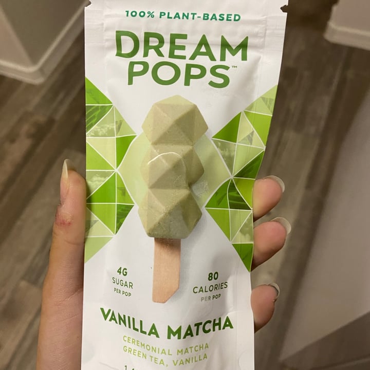 photo of Dream Pops Vanilla Matcha shared by @veganzzz on  29 Jan 2021 - review