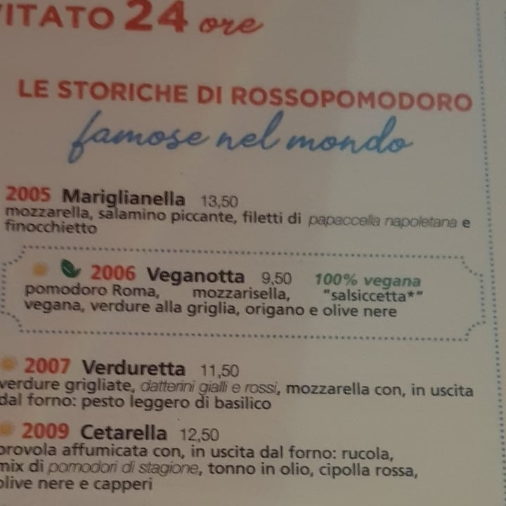 photo of Rossopomodoro Veganotta shared by @veroveronica on  12 Jul 2022 - review