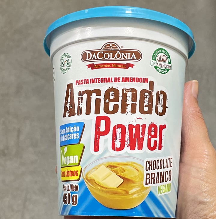 photo of DaColônia Pasta Integral De Amendoim Chocolate Branco Ao Leite De Côco shared by @elisete on  12 May 2022 - review