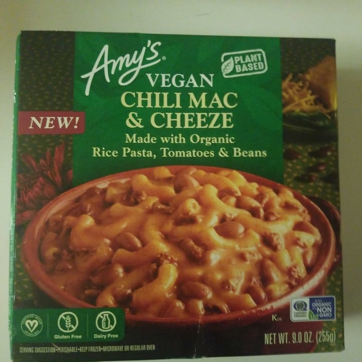 review photo of Amy’s Vegan Chili Mac & Cheeze shared by @shall on 11 May 2020 - review