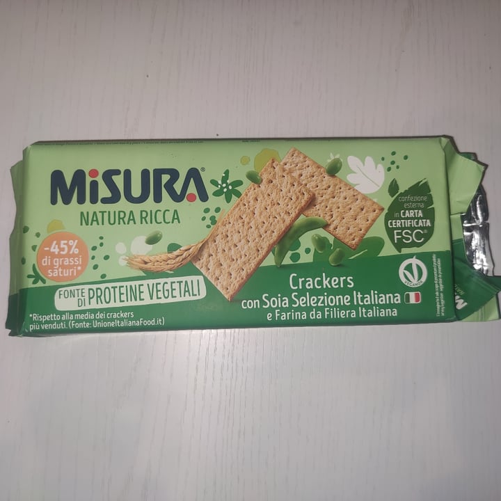 photo of Misura Crackers con Soia Selezione Italiana - Natura Ricca shared by @gaiatonelli on  20 Jan 2022 - review