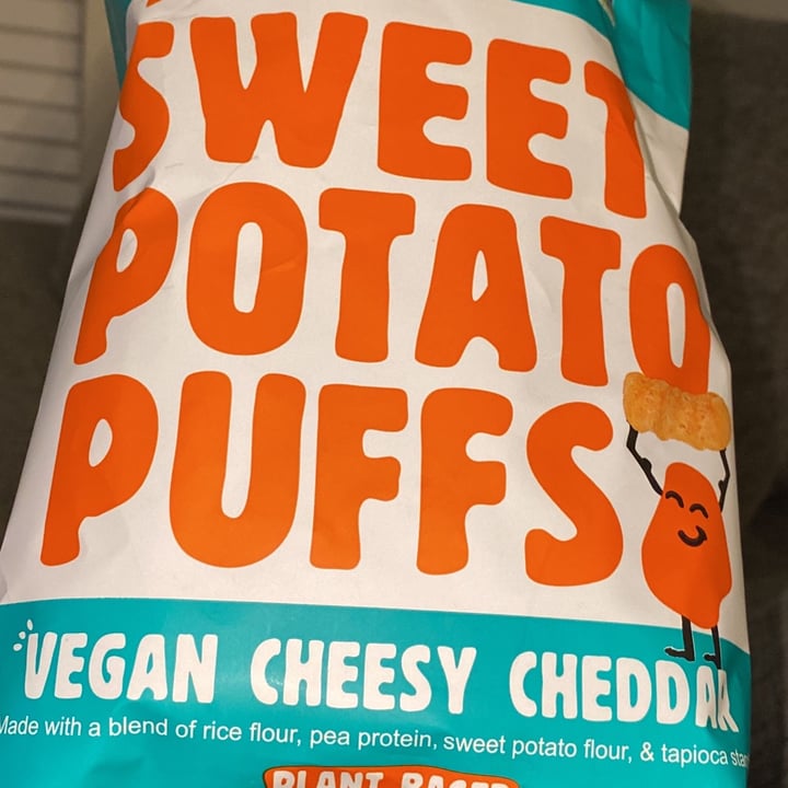review photo of Spudsy Foods Vegan Cheesy Cheddar Sweet Potato Puffs shared by @elexis on 13 Oct 2021 - review