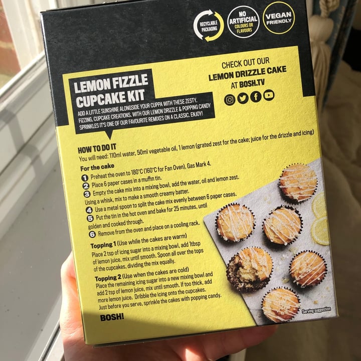 photo of Bosh! Lemon Fizzle Cupcake Kit shared by @yourlocalvegan on  03 Mar 2021 - review