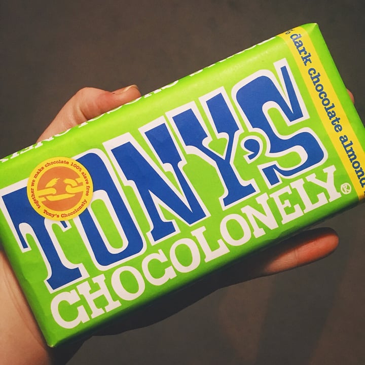photo of Tony’s Chocolonely Dark Almond Sea Salt 51% shared by @melodyp on  18 Dec 2019 - review
