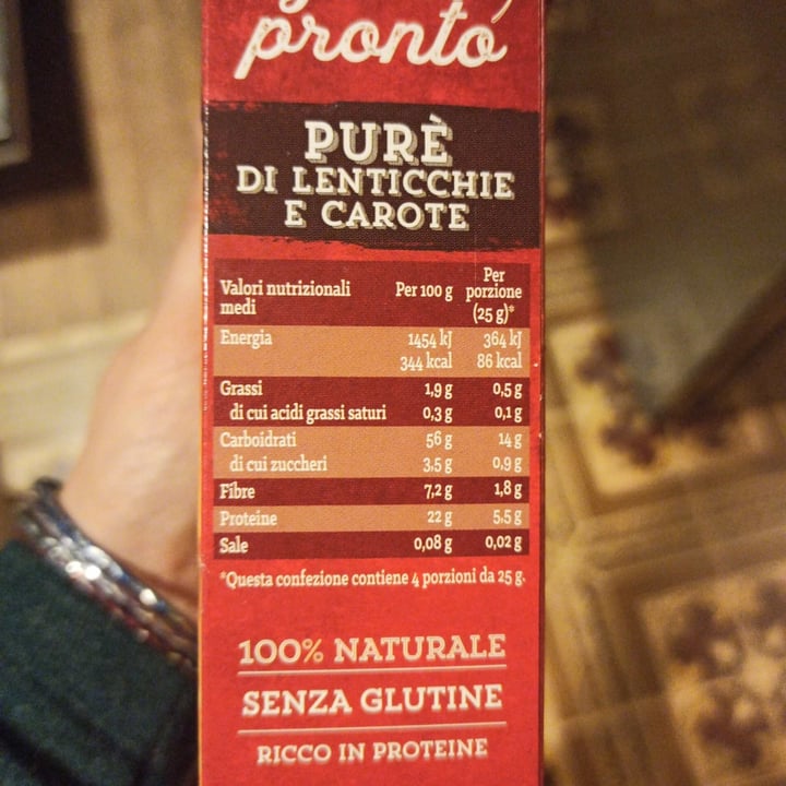 photo of Gusto pronto Purè di lenticchie e carote shared by @fedegoesgreen on  16 Dec 2021 - review