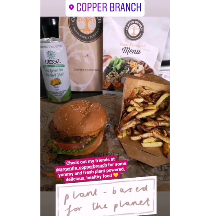 photo of Copper Branch Spicy Black Bean Burger shared by @nativeflowerchild on  22 Apr 2020 - review