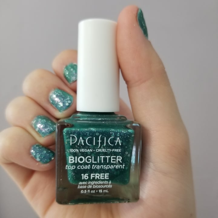 review photo of Pacifica Bioglitter - Top Coat - "Alien" shared by @sarahkehoe on 27 Jun 2021 - review