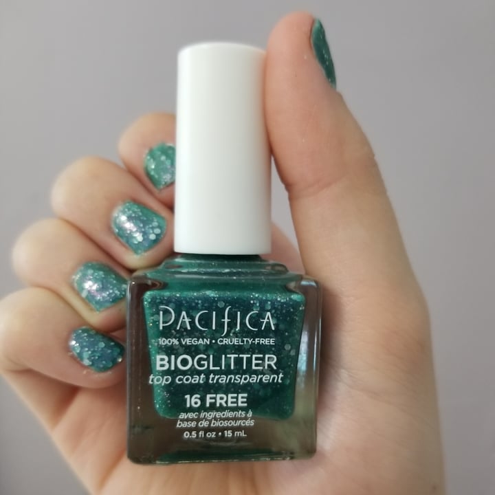 photo of Pacifica Bioglitter - Top Coat - "Alien" shared by @sarahkehoe on  27 Jun 2021 - review