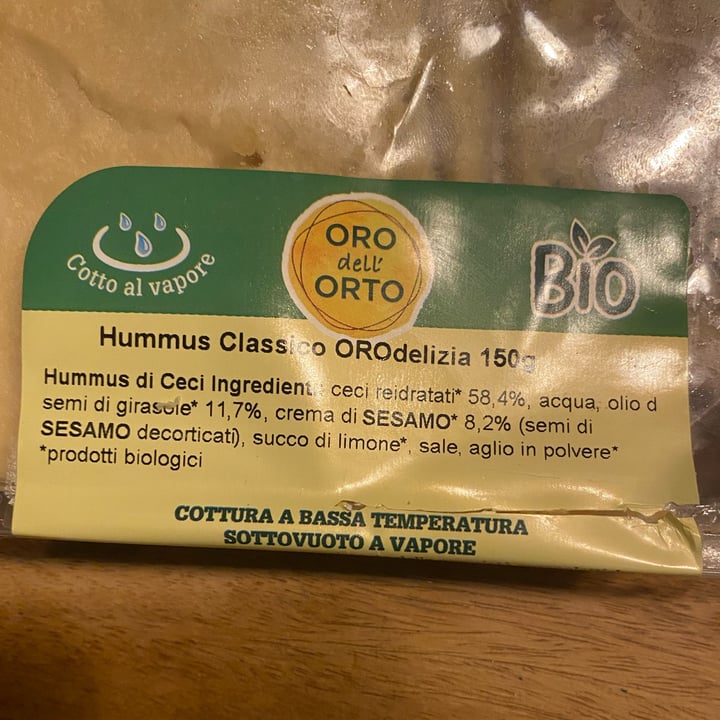 photo of Oro dell’orto Hummus di ceci shared by @sa77thi on  04 Sep 2022 - review