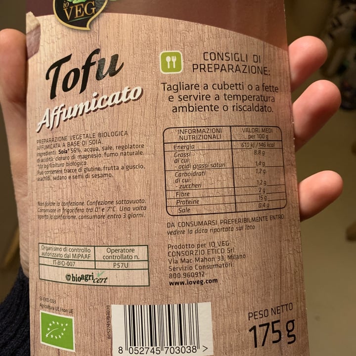 review photo of ioVEG Tofu Affumicato shared by @lucreziavilla on 14 Mar 2022 - review