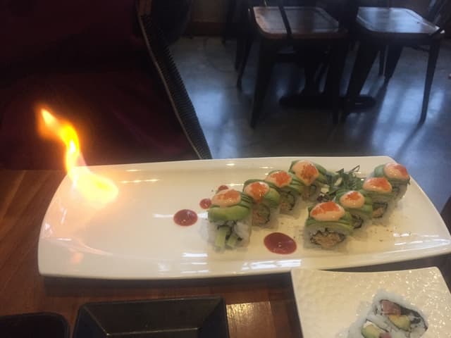 Foto del piatto “With Fire”