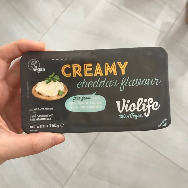photo of Violife Creamy Cheddar Flavour shared by @mariaubergine on  06 Apr 2021 - review