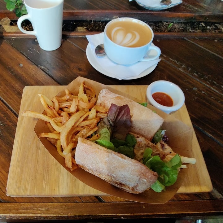 photo of Ground Zero Marley Coffee Vegan Chicken Fraud sandwich shared by @christo on  06 Aug 2022 - review
