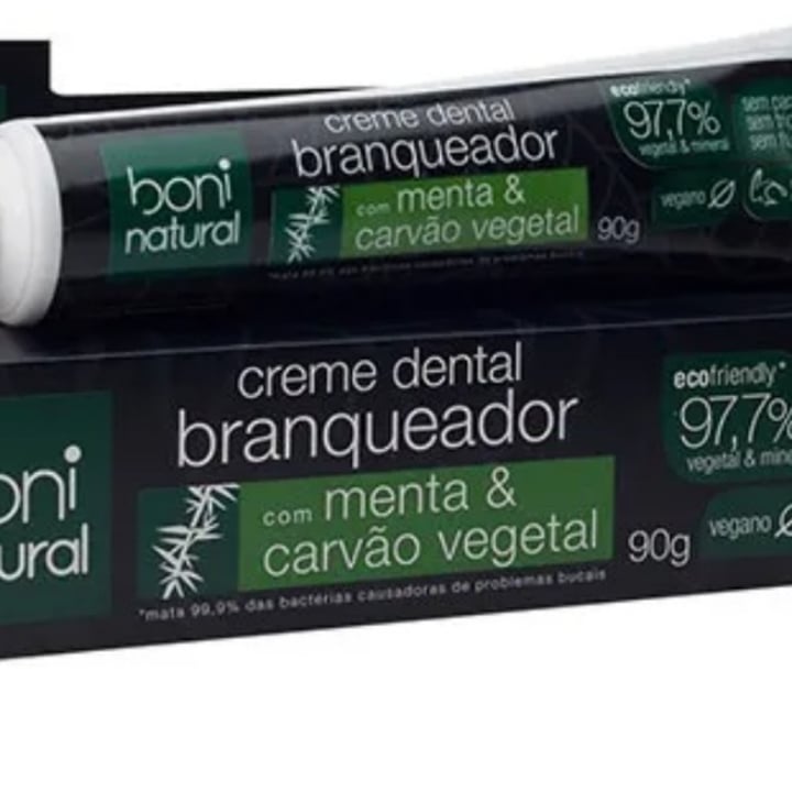 photo of Boni natural Creme dental branqueador com menta e carvão vegetal shared by @taoo on  21 Apr 2022 - review