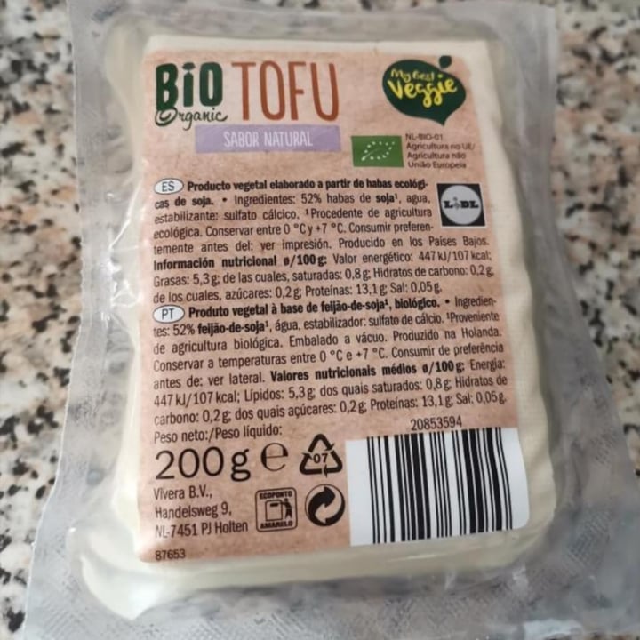 photo of My Best Veggie Bio tofu natural shared by @jaquelineruck on  07 Nov 2020 - review