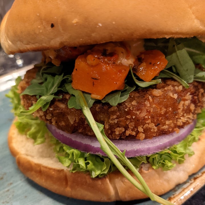 photo of Hans Im Glück German Burgergrill Kutscher - Spicy Patty with grilled vegetable tartare & rocket leaves shared by @reddishdevil on  25 Dec 2020 - review