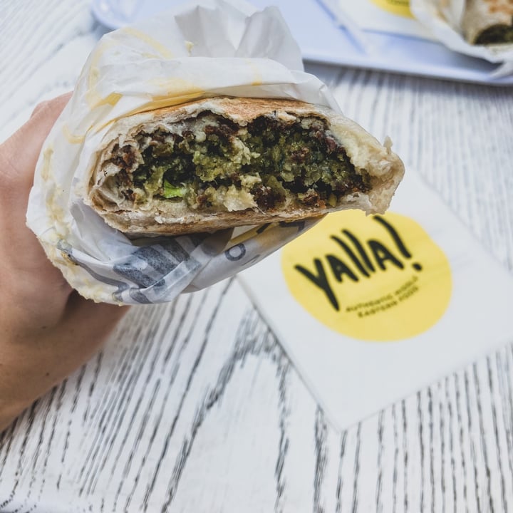 photo of Yalla Authentic Middle Eastern Food Falafel Laffa shared by @twoleavess on  23 Jun 2021 - review