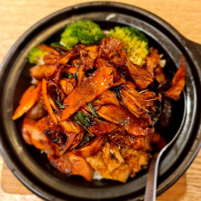 Photo of the dish “Hericium In Sesame Oil Sauce With Basil Leave”