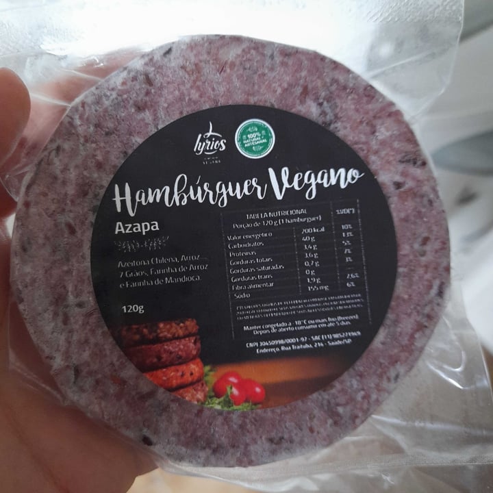 review photo of Lyrios Comida Vegana Hambúrguer Azápa shared by @perrotta on 02 Nov 2022 - review
