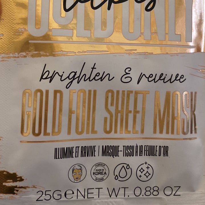 photo of PS... Gold foil sheet mask shared by @giulia1995 on  30 Jul 2022 - review