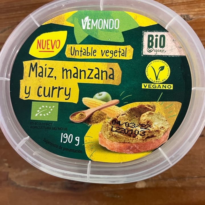 review photo of Vemondo Untable vegetal maíz, manzana y curry shared by @livias on 15 Feb 2022 - review