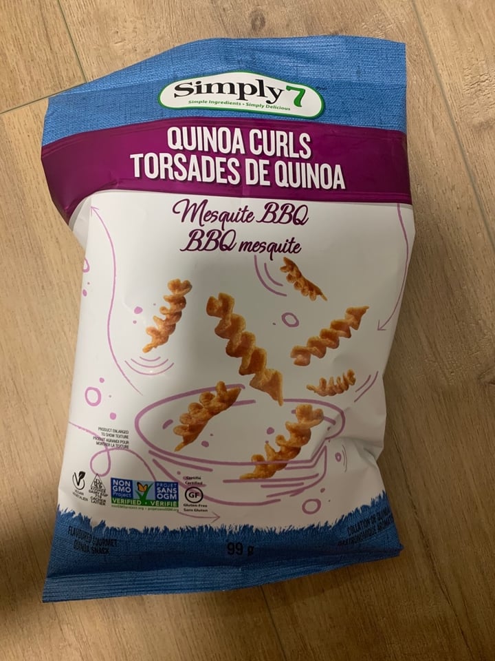 photo of Simply 7 Snacks Quinoa Curls Mesquite BBQ shared by @kready on  23 Nov 2019 - review