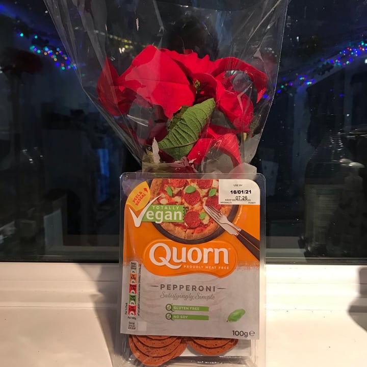 photo of Quorn Pepperoni shared by @vegansuttonmama on  12 Dec 2020 - review